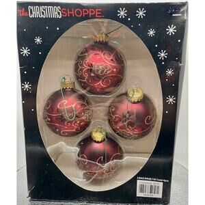 Ornaments The Christmas Shoppe Ornaments Set Of 4